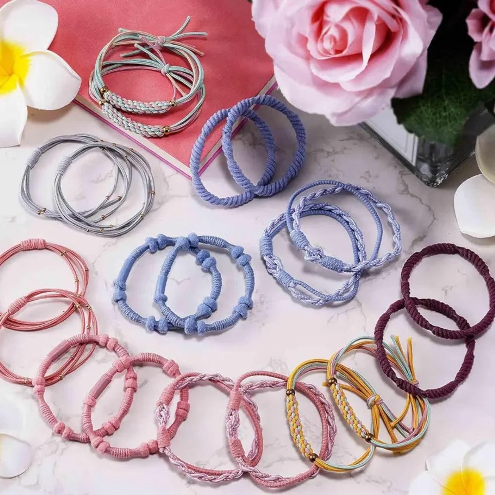 Hair Ties Bohemian Bracelets Set - NEW - Y2K Retro Boho Cottagecore